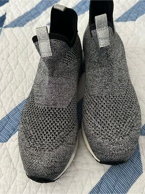 Urban Sport by J/Slides metallic knit slip on sneakers